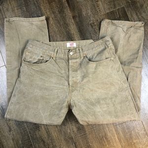 Levi's Original Jeans | Olive Green Pants Denim